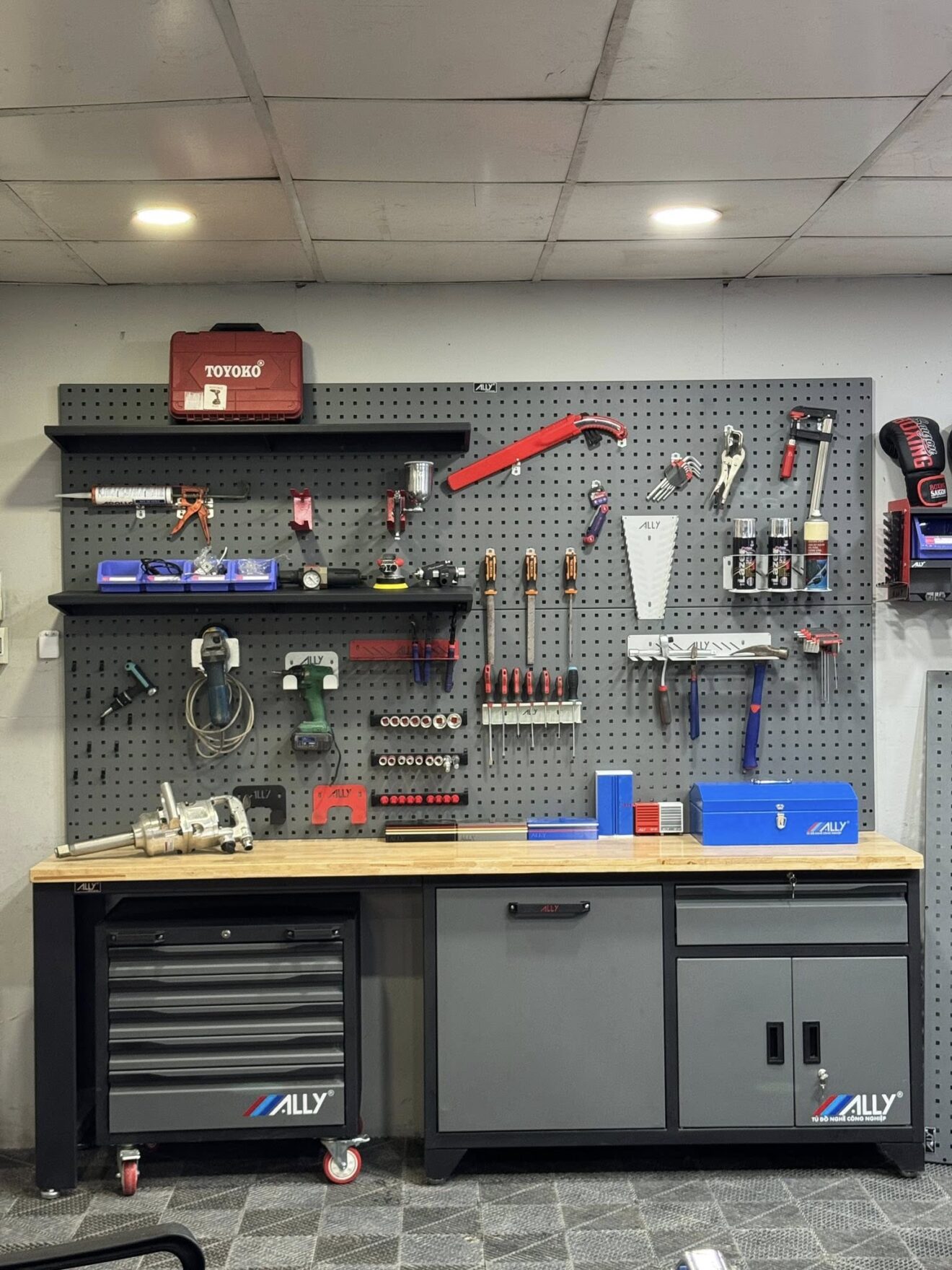 Hệ Tủ Đồ Nghề GaraHome ALLY QT-MSSSDL01 Sản Phẩm Mới – Giải Pháp Lưu Trữ Tối Ưu Cho Garage Và Xưởng Sửa Chữa