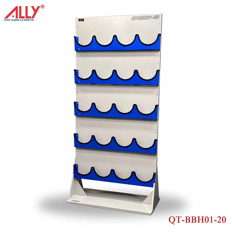 Kệ treo mũ bảo hộ lao động 20 nón - QT-BBH01-20 2 Ke treo non an toan ally qt bbh01 20