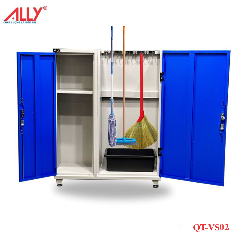 Tủ thép bảo quản dụng cụ vệ sinh ALLY QT-VS02