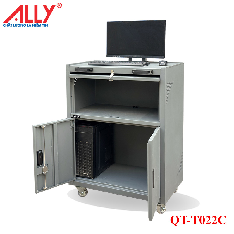 Xe đẩy đồ nghề để pc (làm việc kỹ thuật di động)