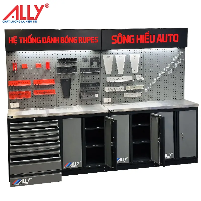 Hệ tủ chăm sóc xe ALLY RUPES 2 Hệ tủ chăm sóc xe ALLY RUPES