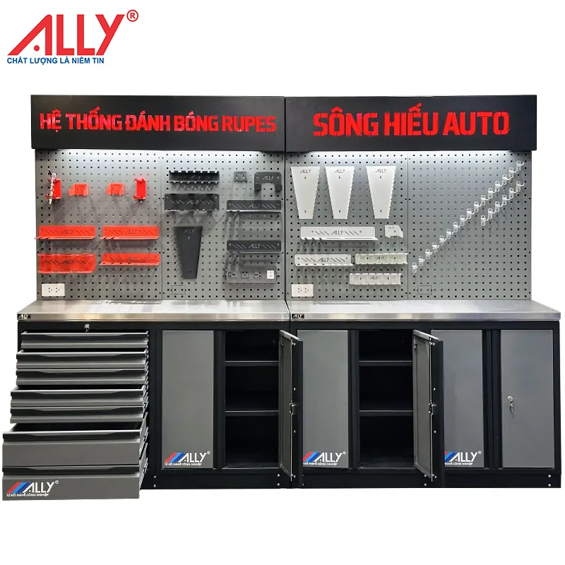 Hệ tủ chăm sóc xe ALLY RUPES 3 Hệ tủ chăm sóc xe ALLY RUPES