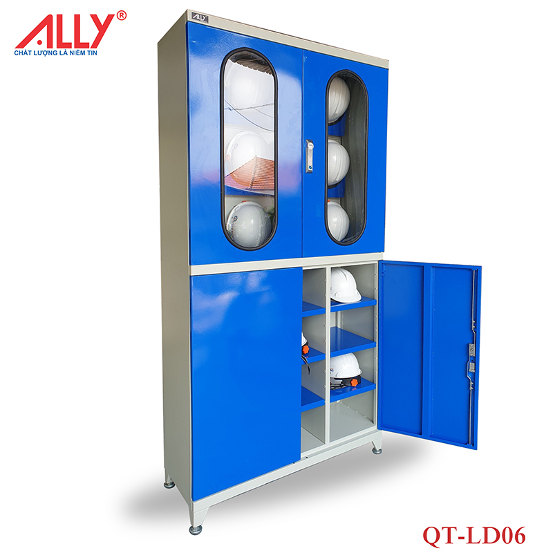 Tủ đựng đồ bảo hộ lao động - QT-LD06 2 Tủ bảo quản dụng cụ bảo hộ lao động ALLY QT-LD06
