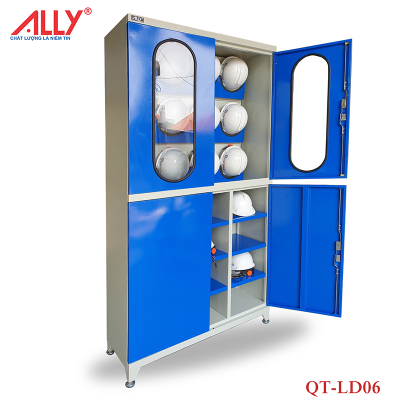 Tủ đựng đồ bảo hộ lao động - QT-LD06 3 Tủ chứa dụng cụ bảo hộ lao động ALLY QT-LD06