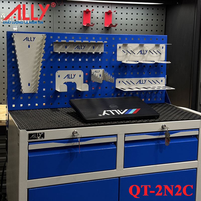Tủ đựng đồ nghề 2 ngăn 2 cánh ALLY QT-2N2C 5 tủ đồ nghề có bánh xe